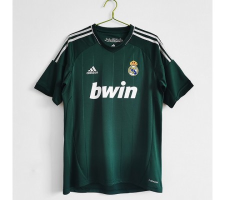 Real Madrid 12/13 Third Green Soccer Jersey